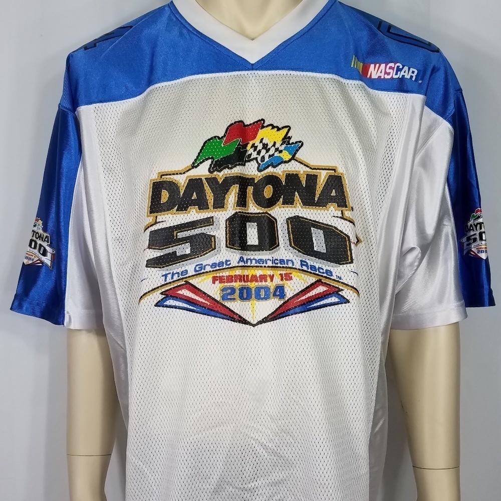 Daytona 500 2004 Blue White Jersey Mens Adults Xl